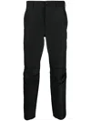 Comme Des Garçons Homme Deux Mid-rise Tapered Trousers In Schwarz