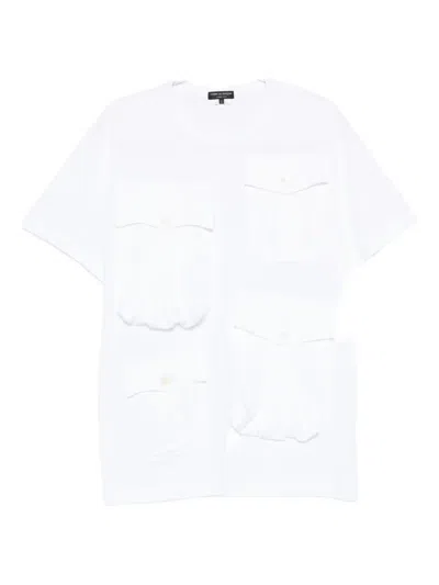 Comme Des Garçons Homme Deux Multi-pocket T-shirt In White
