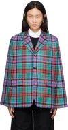 Comme Des Garçons Homme Deux Multicolor Tartan Jacket In 1 A Pattern