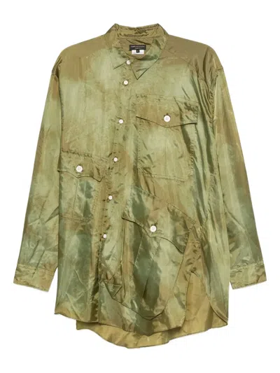 Comme Des Garçons Homme Deux Multiple-pocket Shirt In Green