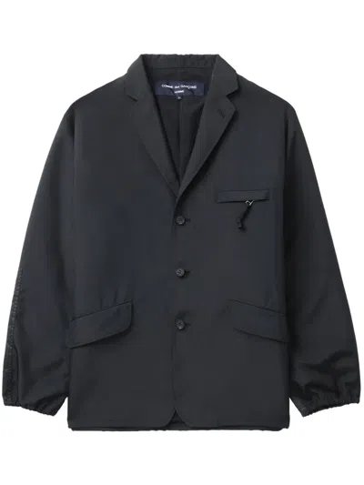 Comme Des Garçons Homme Deux Comme Des Garçons Homme Technical Fabric Blazer Jacket In Black