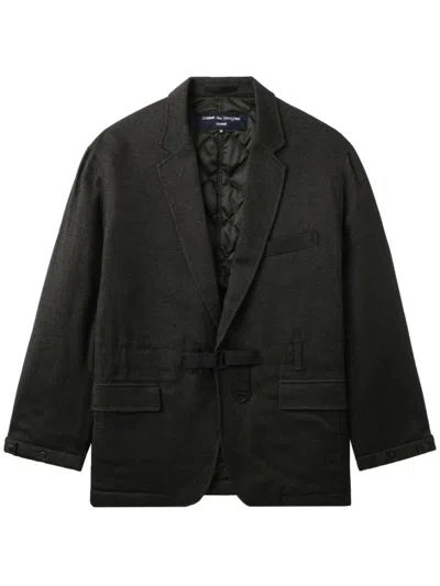 Comme Des Garçons Homme Deux Notched-lapels Blazer In Green