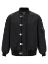 Comme Des Garçons Homme Deux Black Double Twill Bomber Jacket In Black