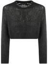 Comme Des Garçons Homme Deux Open-knit Jumper In Black