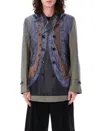 Comme Des Garçons Homme Deux Comme Des Garçons Homme Plus Overprinted Coat In Green Multi