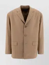 Comme Des Garçons Homme Deux Oversized Blazer With Notch Lapel And Flap Pockets In Brown