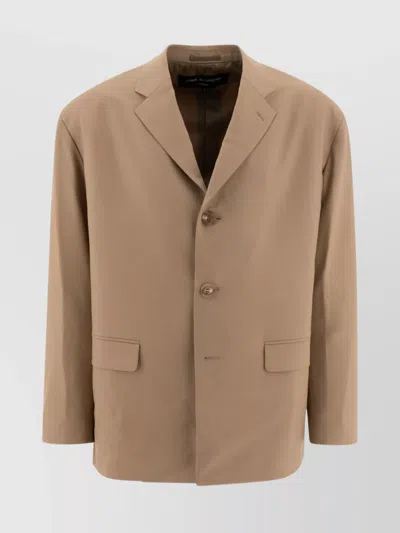COMME DES GARÇONS HOMME DEUX OVERSIZED BLAZER WITH NOTCH LAPEL AND FLAP POCKETS