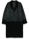 Comme Des Garçons Homme Deux Padded Coat In Black