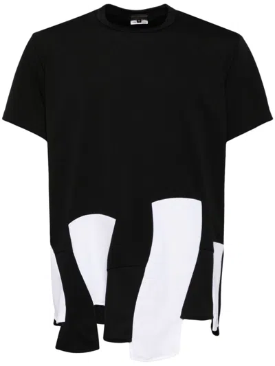 Comme Des Garçons Homme Deux Paneled T-shirt In Black