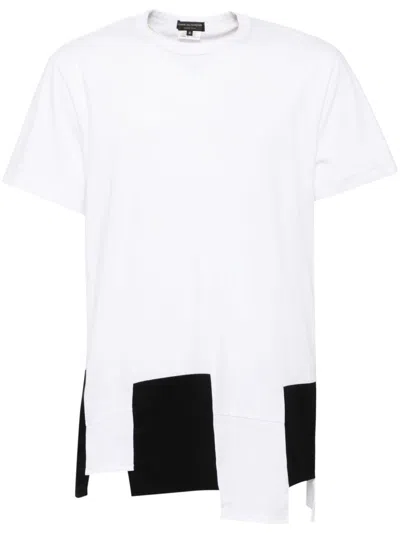 Comme Des Garçons Homme Deux White Asymmetric T-shirt