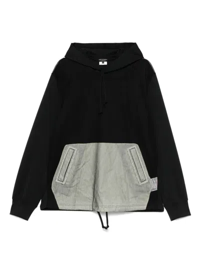 Comme Des Garçons Homme Deux Panelled Hoodie In Black