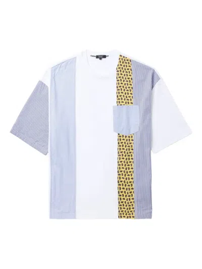 COMME DES GARÇONS HOMME DEUX PANELLED PAISLEY-PRINT T-SHIRT