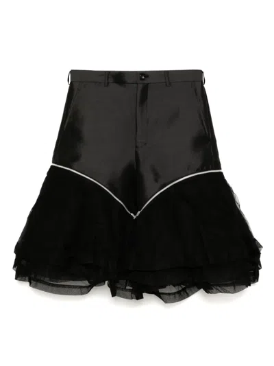 Comme Des Garçons Homme Deux Panelled Shorts In Black