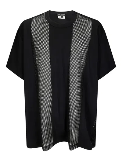 Comme Des Garçons Homme Deux Panelled T-shirt In Black