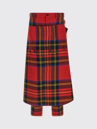 COMME DES GARÇONS HOMME DEUX PANTS COMME DES GARÇONS HOMME PLUS MEN COLOR RED,H78826014