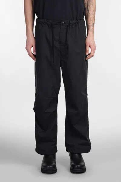 COMME DES GARÇONS HOMME DEUX PANTS IN BLACK COTTON