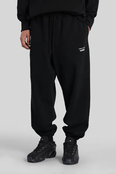 COMME DES GARÇONS HOMME DEUX PANTS IN BLACK COTTON