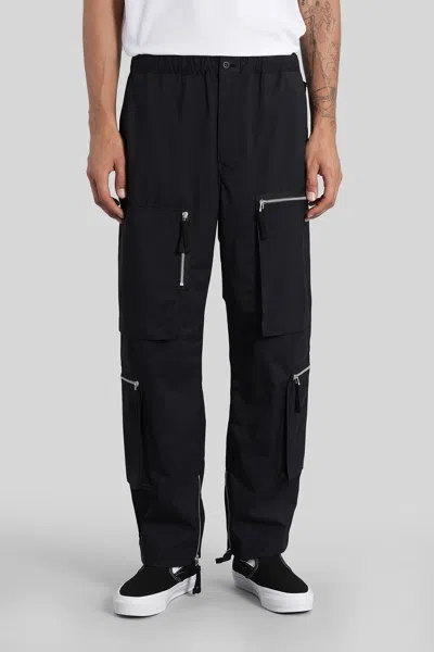 Comme Des Garçons Homme Deux Zip-pocket Trousers In Black