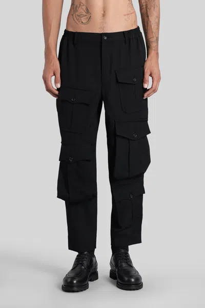 Comme Des Garçons Homme Deux Multi-pocket Cargo Pants In Black