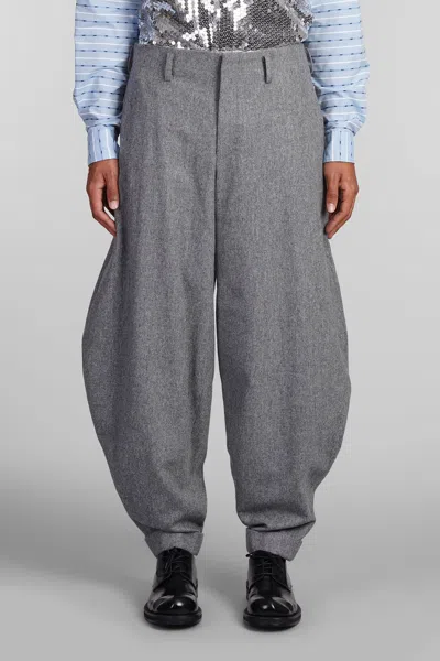 Comme Des Garçons Homme Deux Pants In Grey Nylon In Gray