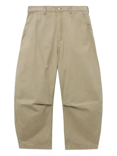 Comme Des Garçons Homme Deux Patch-pocket Cotton Trousers In Neutral