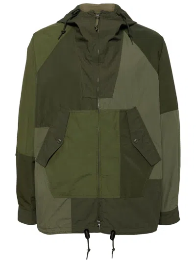 Comme Des Garçons Homme Deux Khaki Patchwork Jacket In 2 Khaki Mix