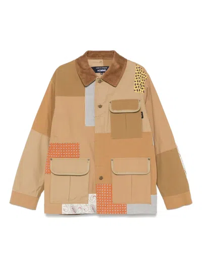 Comme Des Garçons Homme Deux Patchwork-design Jacket In Neutrals
