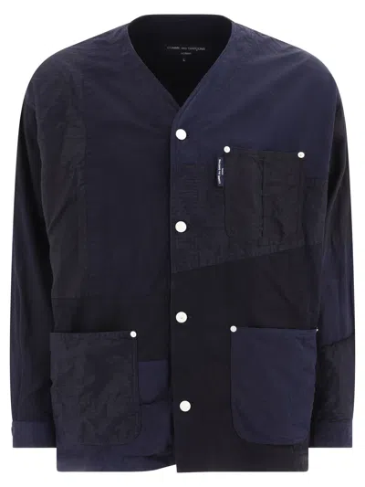 COMME DES GARÇONS HOMME DEUX PATCHWORK JACKET JACKETS BLUE