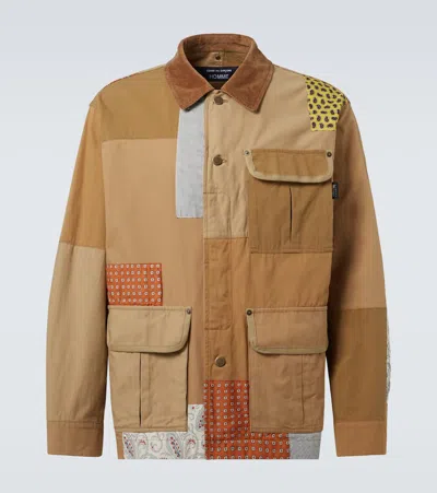 Comme Des Garçons Homme Deux Comme Des Garçons Homme Patchwork Jacket In Beige