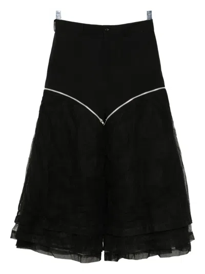 Comme Des Garçons Homme Deux Patchwork Pants In Black