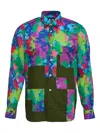 Comme Des Garçons Homme Deux Patchwork Printed Shirt In Multi