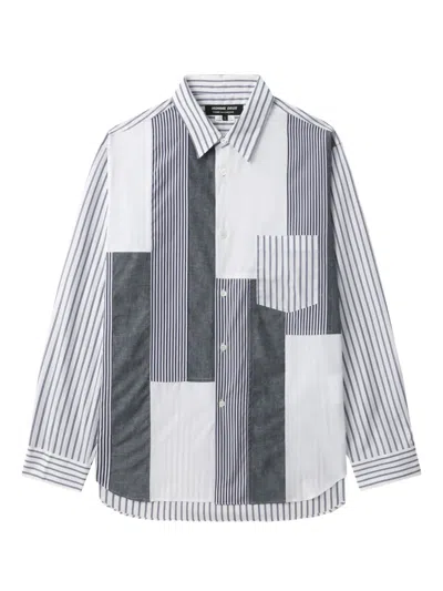 Comme Des Garçons Homme Deux Patchwork Shirt In Black