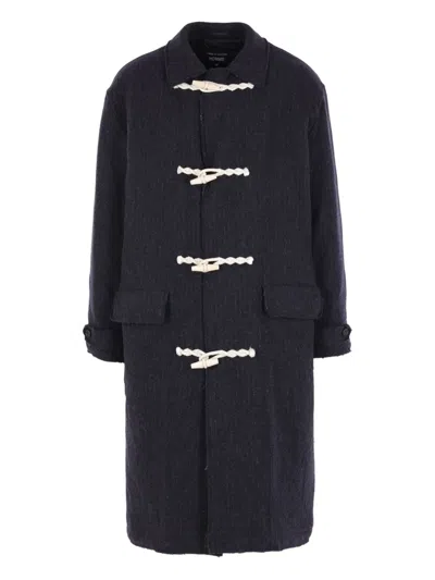 COMME DES GARÇONS HOMME DEUX PINSTRIPE TOGGLE COAT