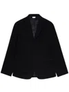 Comme Des Garçons Homme Deux Pinstriped Blazer In Black