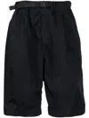 Comme Des Garçons Homme Deux Pleat-detailing Cotton Shorts In Black