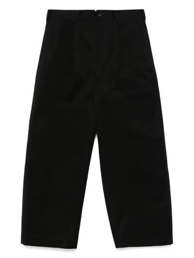 Comme Des Garçons Homme Deux Pleated Chinos In Black