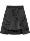Comme Des Garçons Homme Deux Pleated Shorts In Black