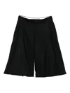 Comme Des Garçons Homme Deux Pleated Shorts In Black