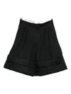Comme Des Garçons Homme Deux Pleated Shorts In Black