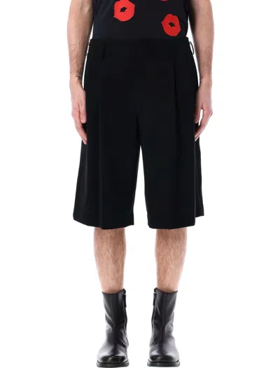 Comme Des Garçons Homme Deux Pleated Shorts In Black