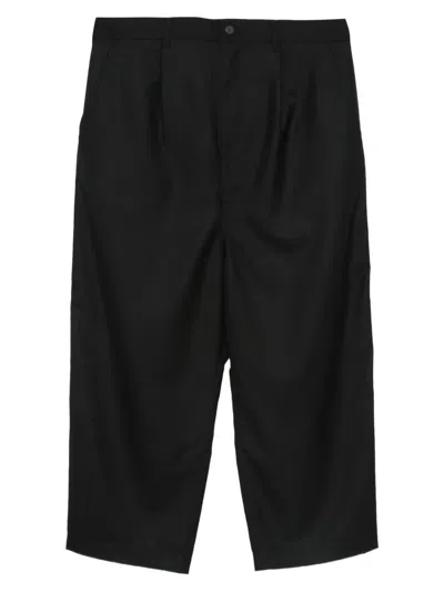 Comme Des Garçons Homme Deux Pleated Trousers In Black