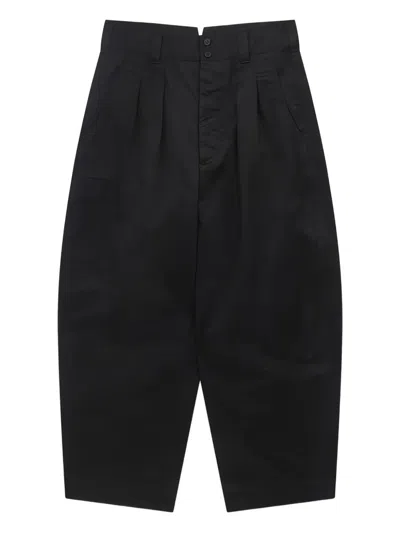 Comme Des Garçons Homme Deux Pleated Trousers In Black