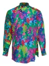 Comme Des Garçons Homme Deux Pocket Pixelated Shirt In Multi