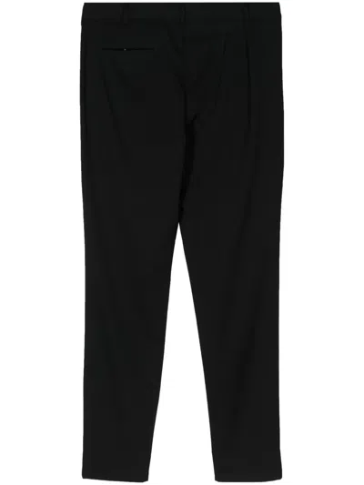 Comme Des Garçons Homme Deux Reversible Wool Trousers In Black