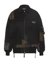 Comme Des Garçons Homme Deux Black Nylon Back Satin Mix Jacket