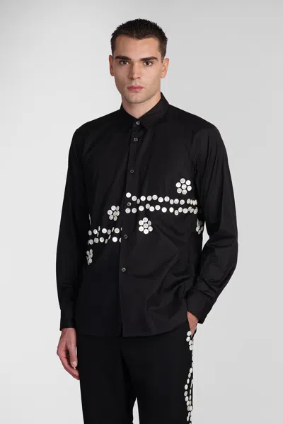 COMME DES GARÇONS HOMME DEUX SHIRT IN BLACK COTTON