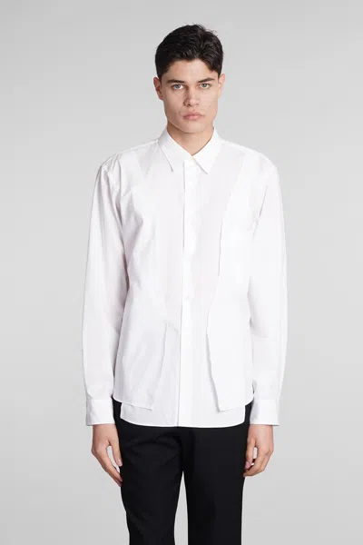 Comme Des Garçons Homme Deux Shirt In White Cotton