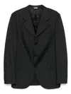Comme Des Garçons Homme Deux Single-breasted Blazer In Black
