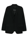 Comme Des Garçons Homme Deux Single-breasted Blazer In Black