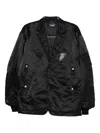 Comme Des Garçons Homme Deux Single-breasted Buttoned Coat In Black